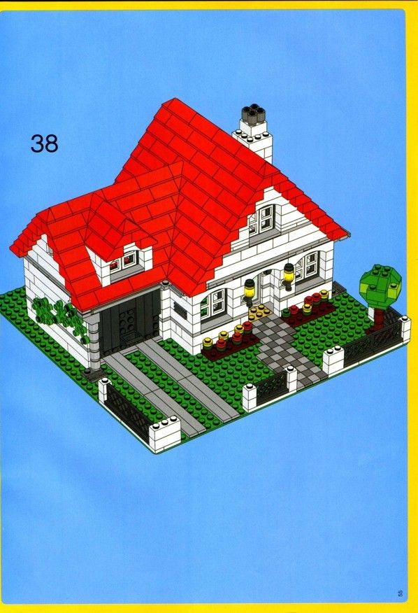 lego creator house instructions 4956