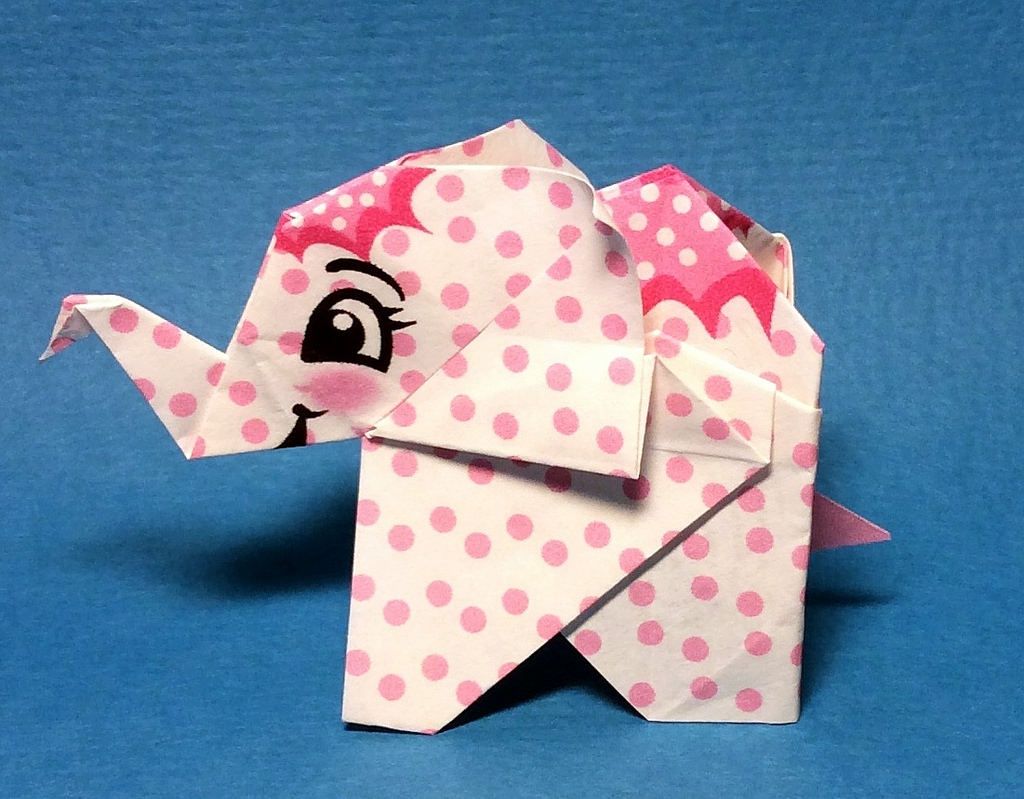 printable origami elephant instructions