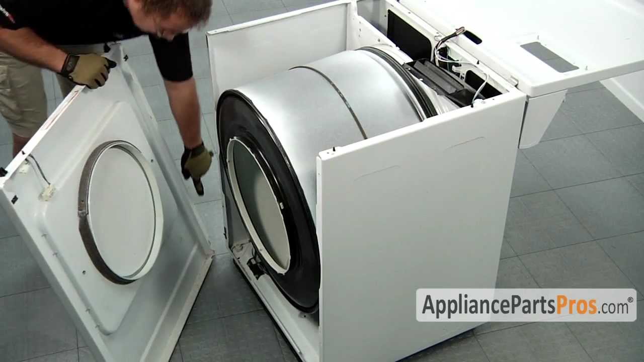 instructions to remove front panel from amana tandem 7300 dryer
