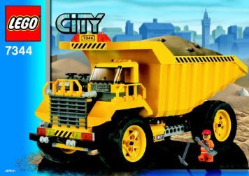 lego dump truck instructions 7344