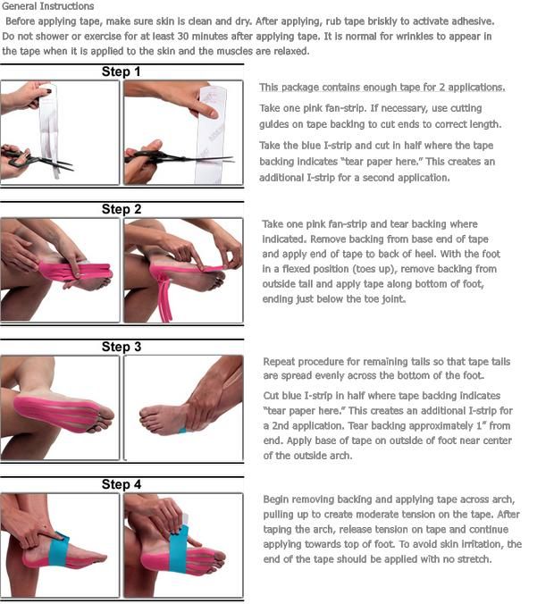 ankle tape job instructions