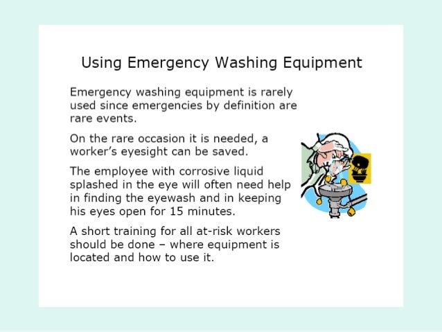 eye wash use instructions