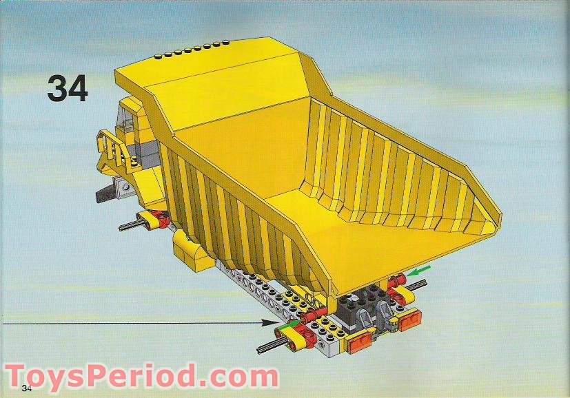 lego dump truck instructions 7344