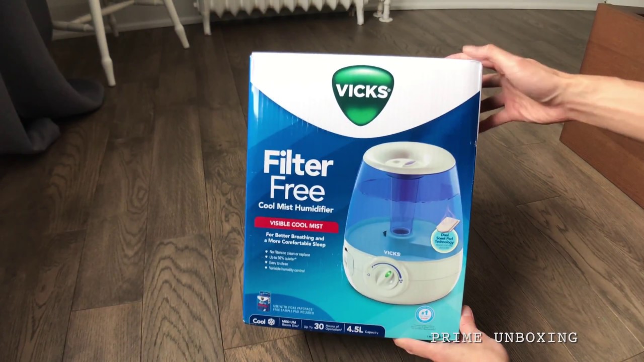vicks cool mist humidifier no filter cleaning instructions