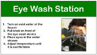 eye wash use instructions