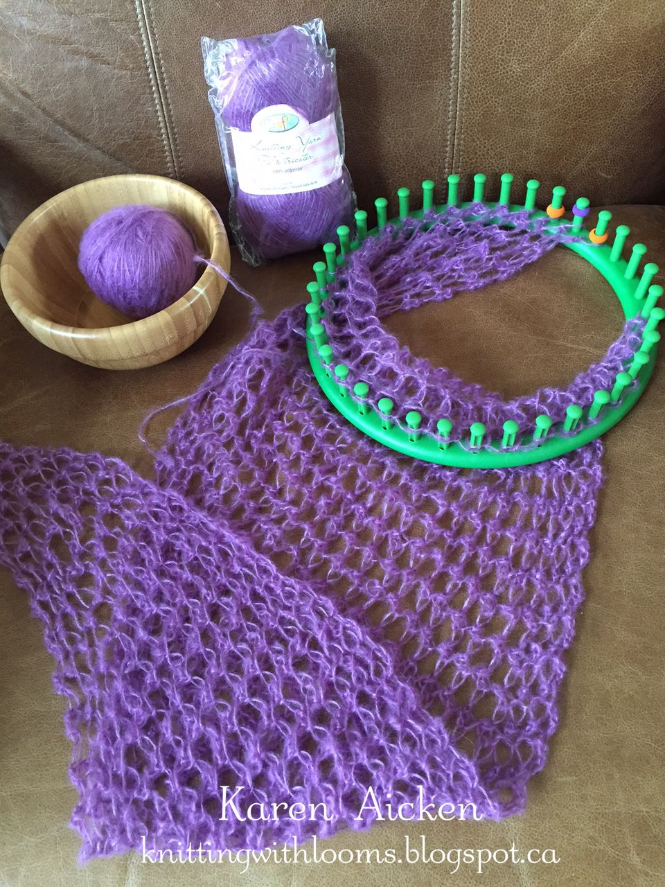 free instructions for round loom knitting
