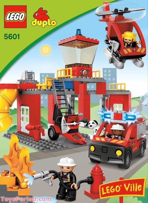 lego brick instructions fire station