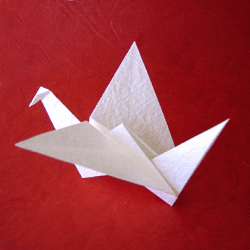 origami crane instructions flapping wings