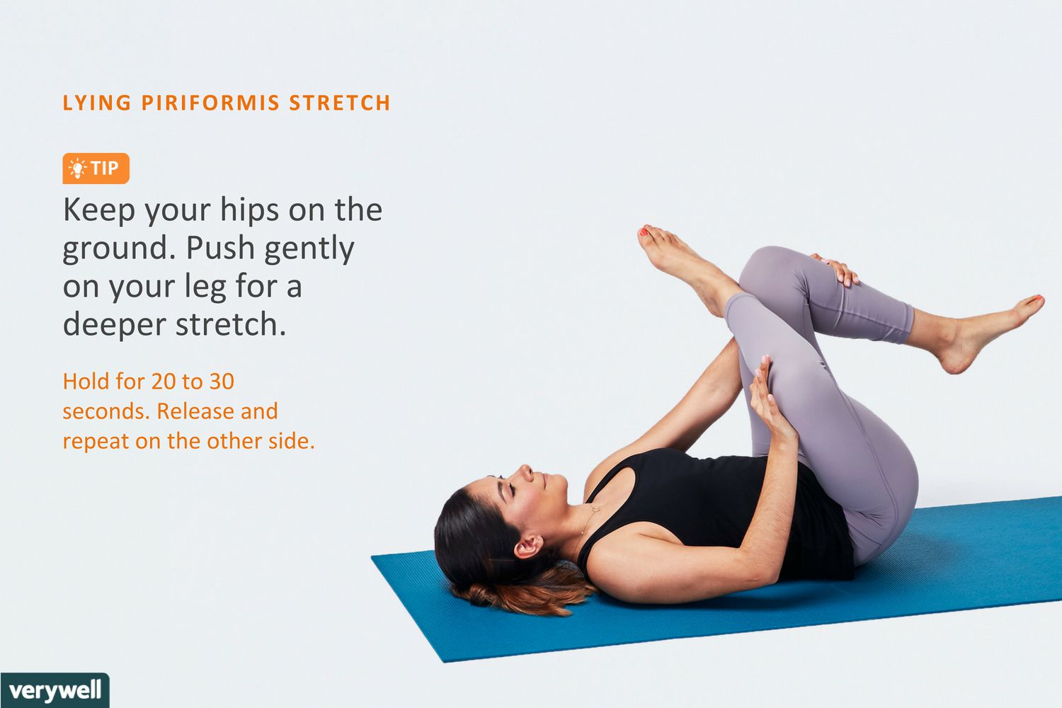 seated piriformis stretch instructions